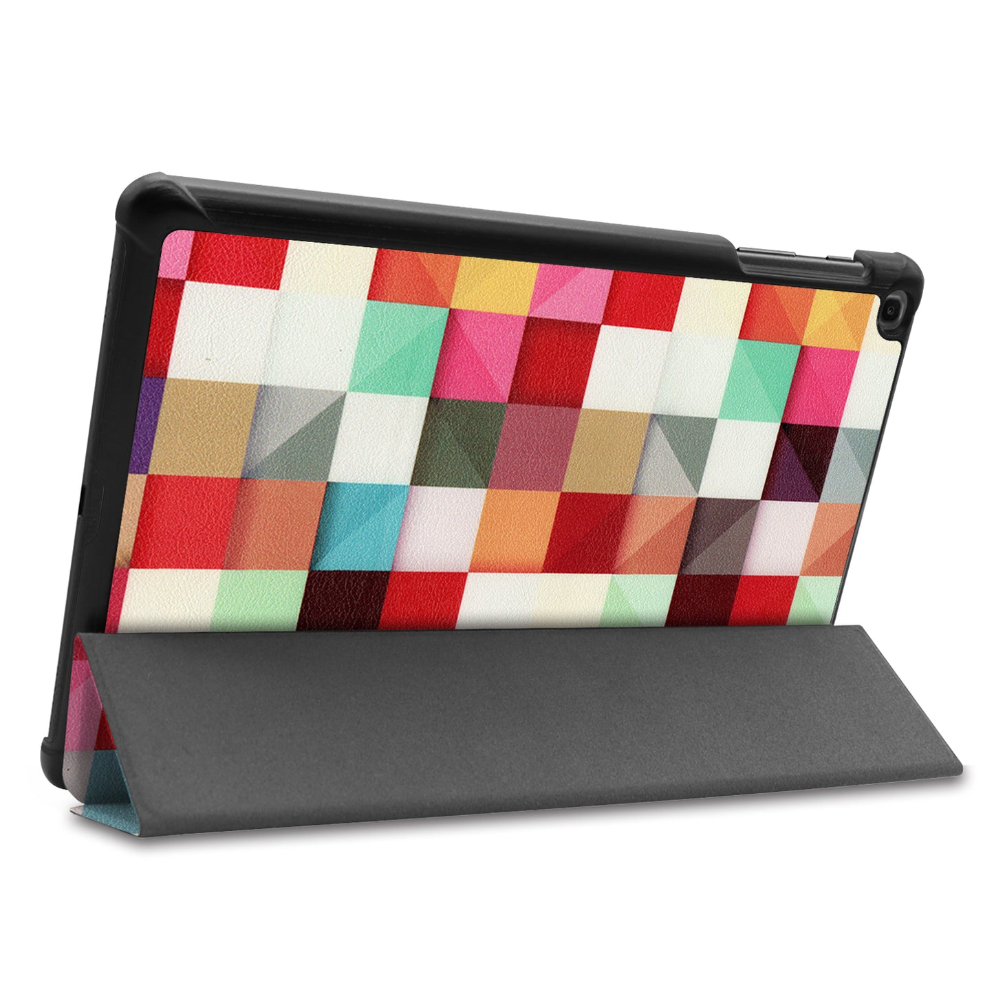 Pattern Printing Wear-resistant PU Leather Tri-fold Stand Auto Wake/Sleep Case for Samsung Galaxy Tab A 10.1 (2019) SM-T510 (Wi-Fi)/SM-T515 (LTE)