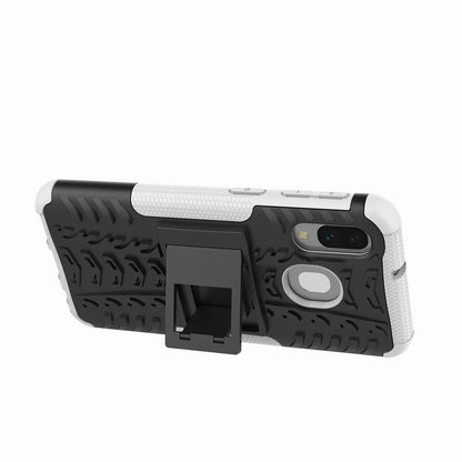 For Samsung Galaxy A40 Cool Tyre PC + TPU Hybrid Case with Kickstand