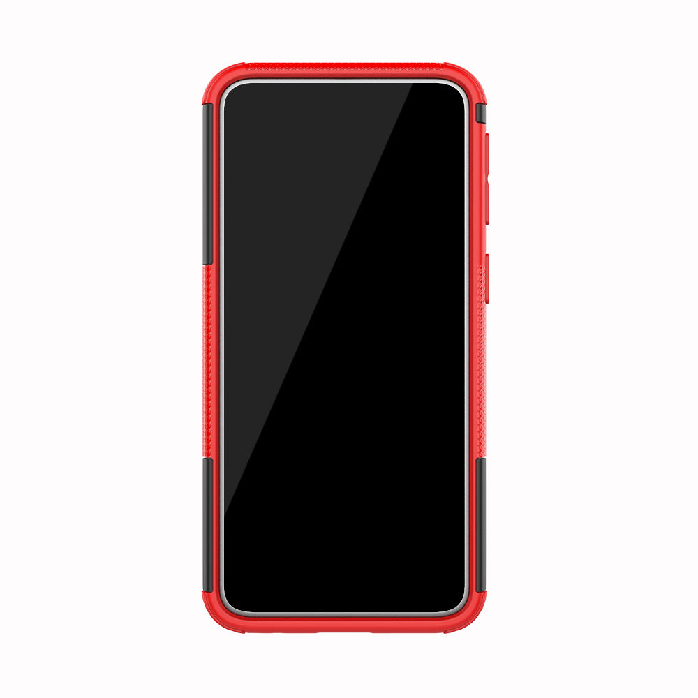 For Samsung Galaxy A40 Cool Tyre PC + TPU Hybrid Case with Kickstand