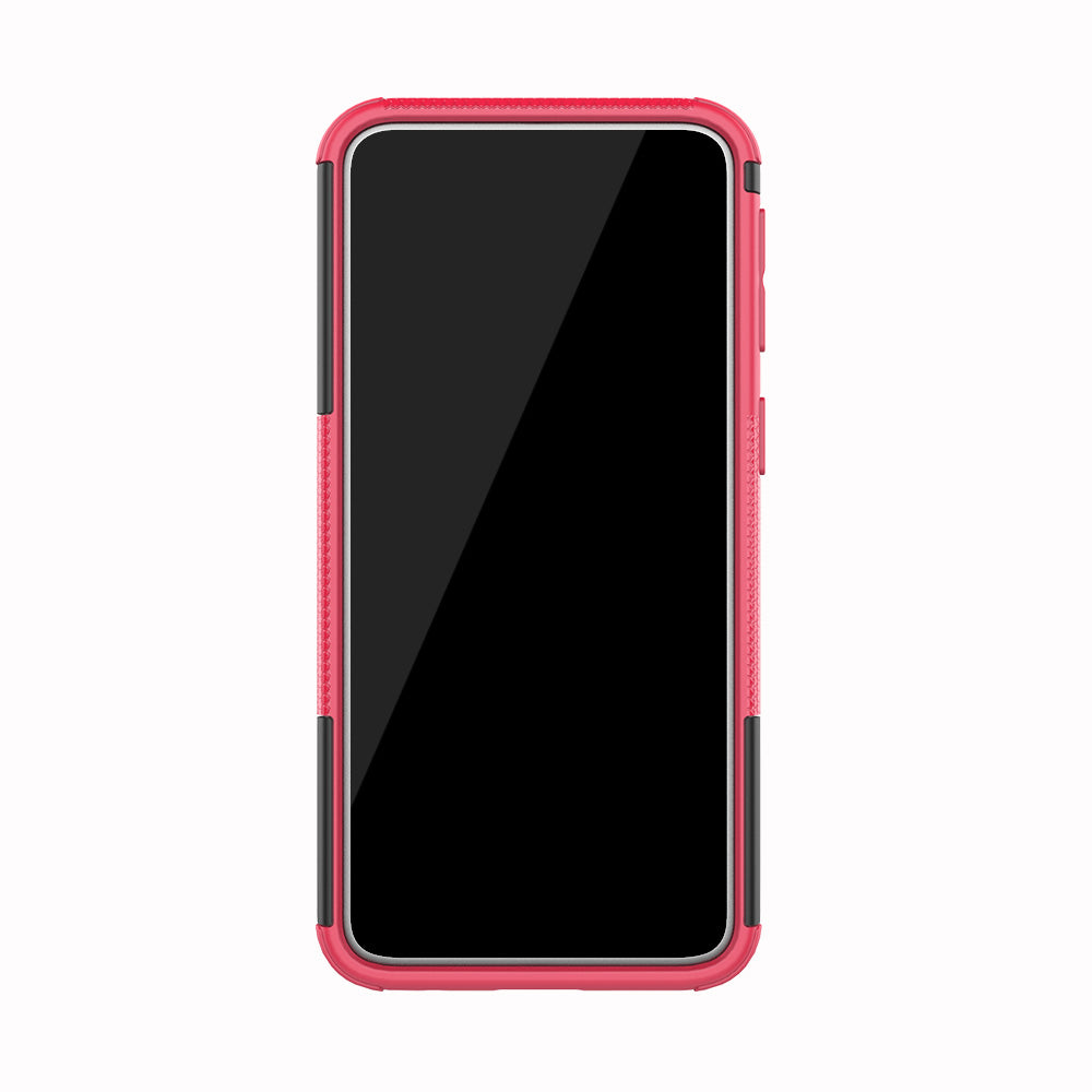 For Samsung Galaxy A40 Cool Tyre PC + TPU Hybrid Case with Kickstand
