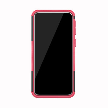 For Samsung Galaxy A40 Cool Tyre PC + TPU Hybrid Case with Kickstand