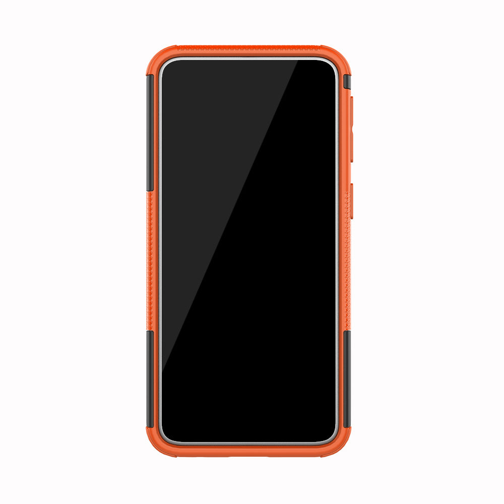 For Samsung Galaxy A40 Cool Tyre PC + TPU Hybrid Case with Kickstand