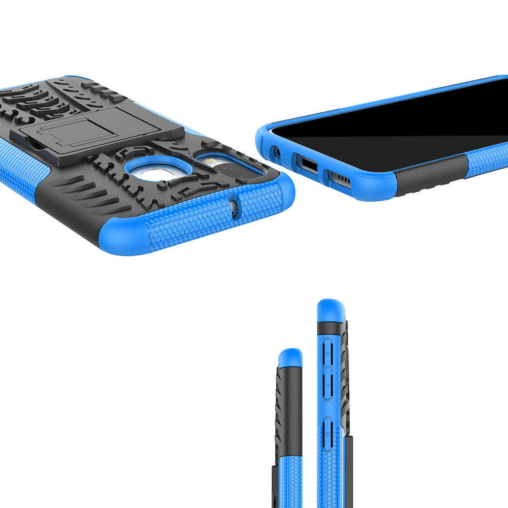 For Samsung Galaxy A40 Cool Tyre PC + TPU Hybrid Case with Kickstand
