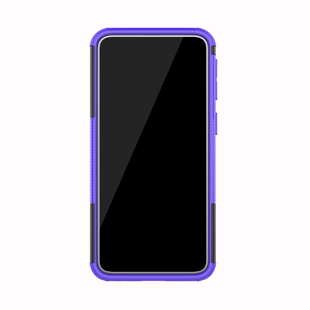 For Samsung Galaxy A40 Cool Tyre PC + TPU Hybrid Case with Kickstand