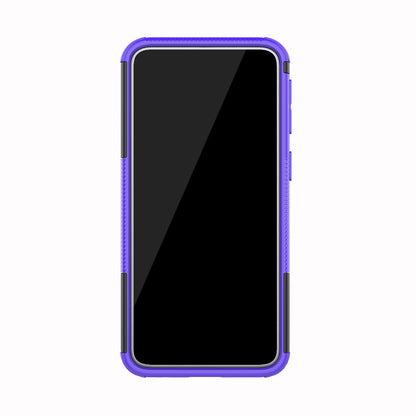 For Samsung Galaxy A40 Cool Tyre PC + TPU Hybrid Case with Kickstand