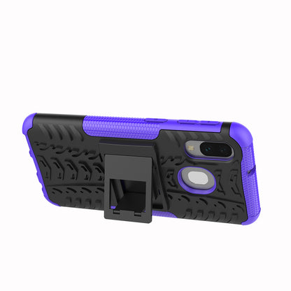 For Samsung Galaxy A40 Cool Tyre PC + TPU Hybrid Case with Kickstand