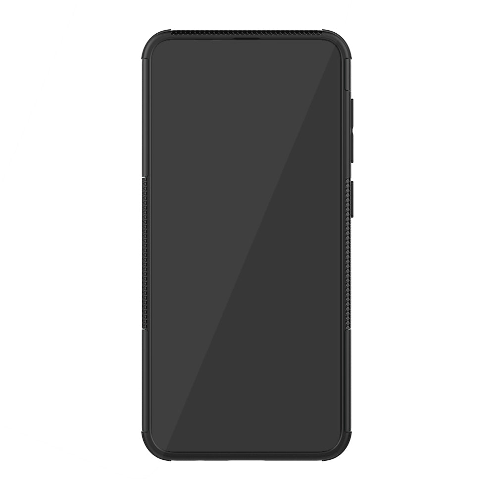 For Samsung Galaxy A50/A30/A20 Cool Tyre PC + TPU Hybrid Case with Kickstand