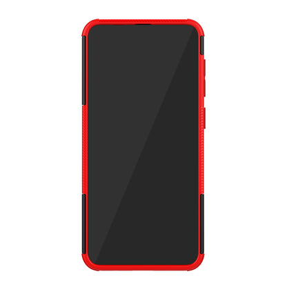 For Samsung Galaxy A50/A30/A20 Cool Tyre PC + TPU Hybrid Case with Kickstand
