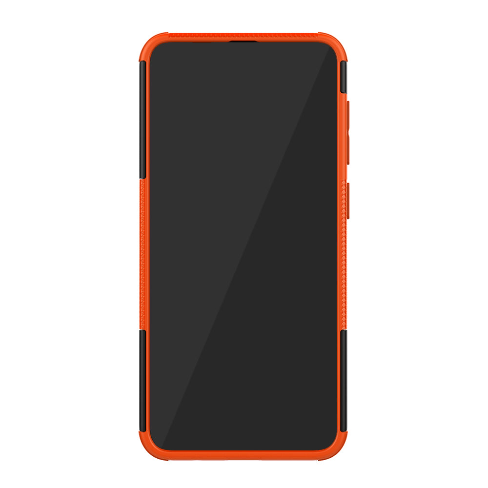 For Samsung Galaxy A50/A30/A20 Cool Tyre PC + TPU Hybrid Case with Kickstand