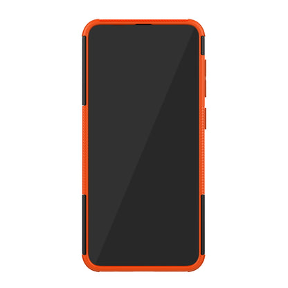 For Samsung Galaxy A50/A30/A20 Cool Tyre PC + TPU Hybrid Case with Kickstand