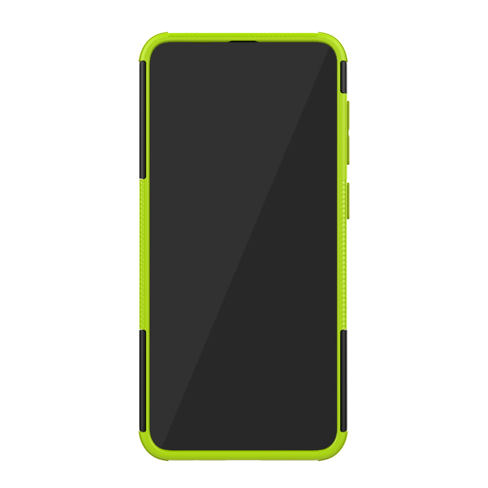 For Samsung Galaxy A50/A30/A20 Cool Tyre PC + TPU Hybrid Case with Kickstand