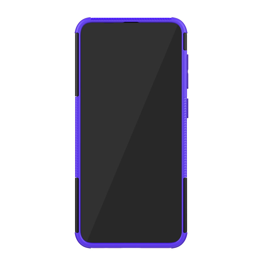 For Samsung Galaxy A50/A30/A20 Cool Tyre PC + TPU Hybrid Case with Kickstand
