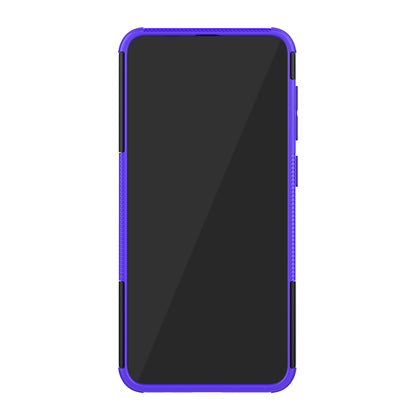 For Samsung Galaxy A50/A30/A20 Cool Tyre PC + TPU Hybrid Case with Kickstand