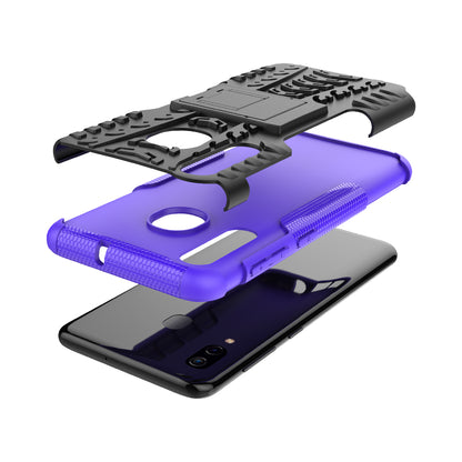 For Samsung Galaxy A50/A30/A20 Cool Tyre PC + TPU Hybrid Case with Kickstand