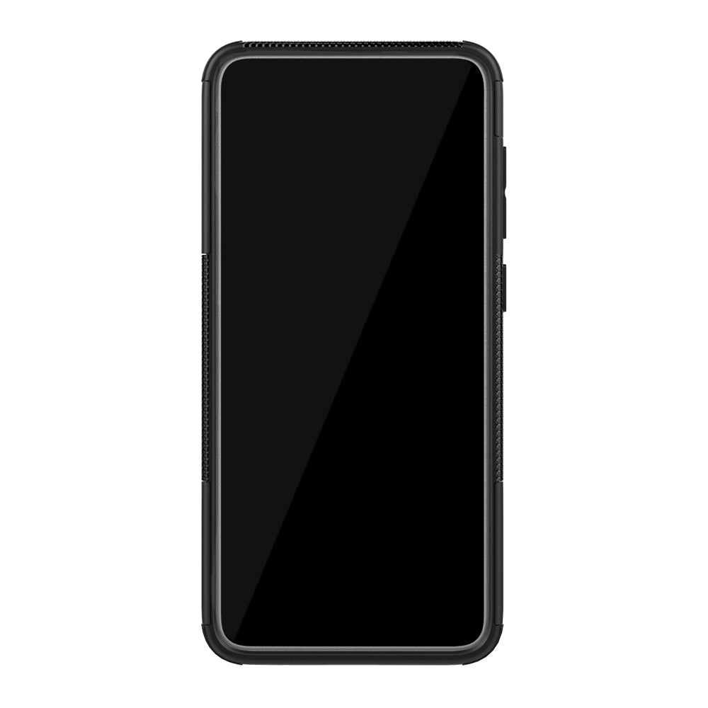 For Samsung Galaxy A70 Cool Tyre PC + TPU Hybrid Protective Cover with Kickstand