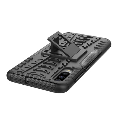 For Samsung Galaxy A70 Cool Tyre PC + TPU Hybrid Protective Cover with Kickstand