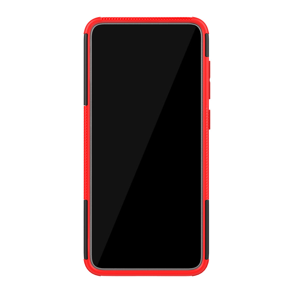 For Samsung Galaxy A70 Cool Tyre PC + TPU Hybrid Protective Cover with Kickstand