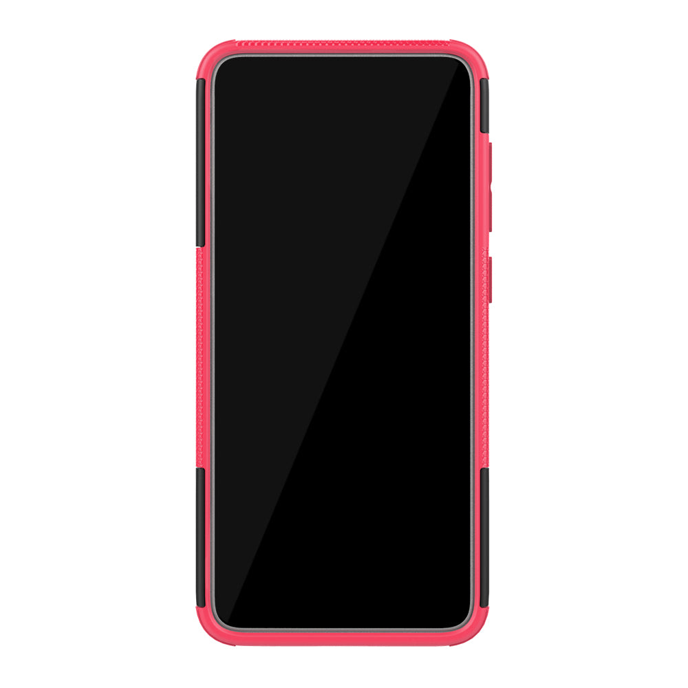 For Samsung Galaxy A70 Cool Tyre PC + TPU Hybrid Protective Cover with Kickstand