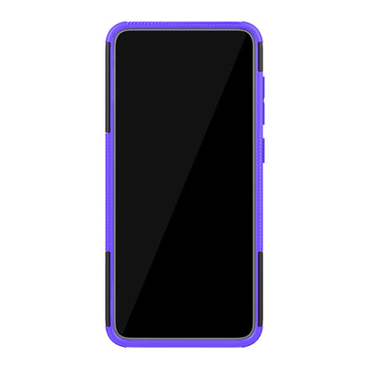 For Samsung Galaxy A70 Cool Tyre PC + TPU Hybrid Protective Cover with Kickstand