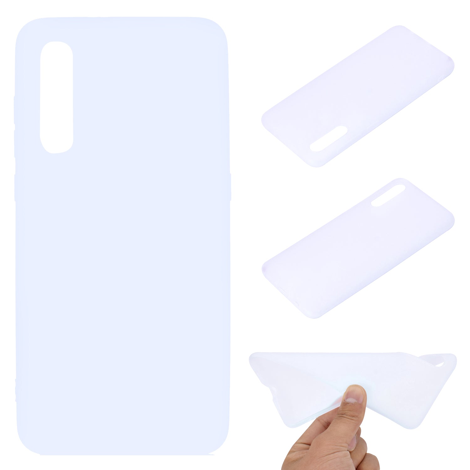 Solid Color Soft Matte TPU Back Case Shell for Samsung Galaxy A50 / A50s / A30s