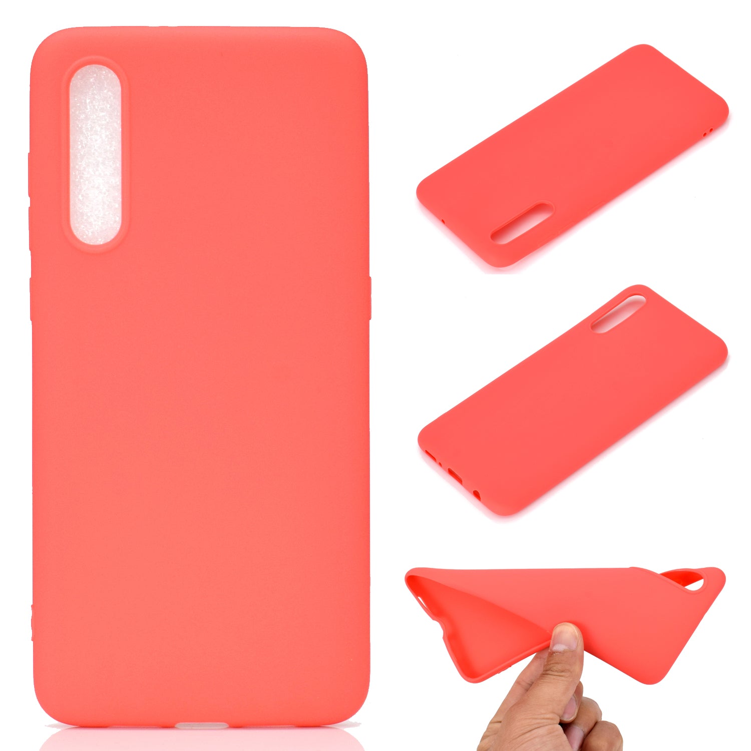 Solid Color Soft Matte TPU Back Case Shell for Samsung Galaxy A50 / A50s / A30s