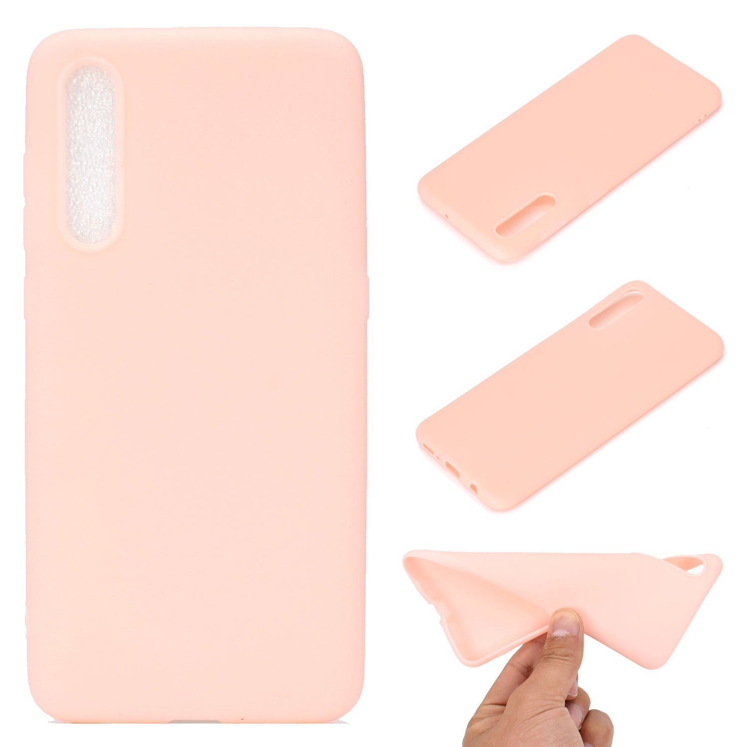 Solid Color Soft Matte TPU Back Case Shell for Samsung Galaxy A50 / A50s / A30s