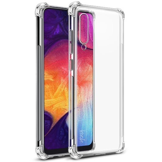 IMAK Shock-proof TPU Soft Back Case + Screen Protector Film for Samsung Galaxy A50/A50s/A30s