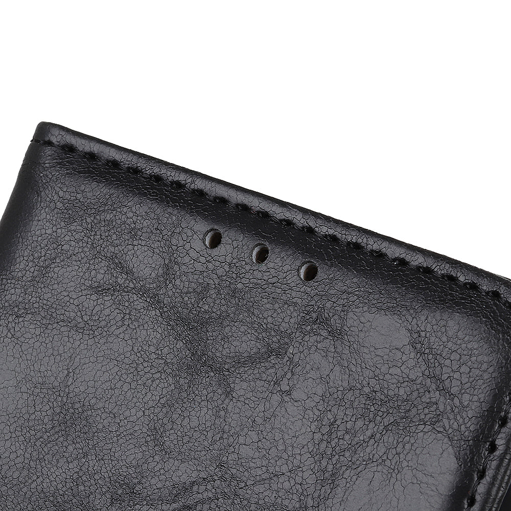 Crazy Horse Split Leather Wallet Stand Mobile Casing Cover for Samsung Galaxy A20e