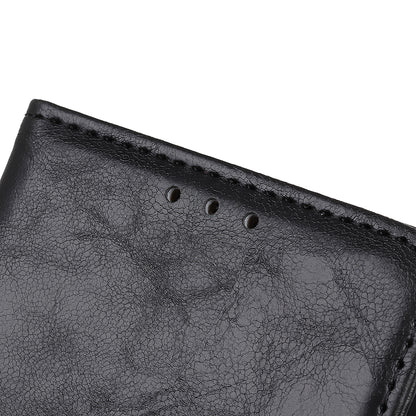 Crazy Horse Split Leather Wallet Stand Mobile Casing Cover for Samsung Galaxy A20e