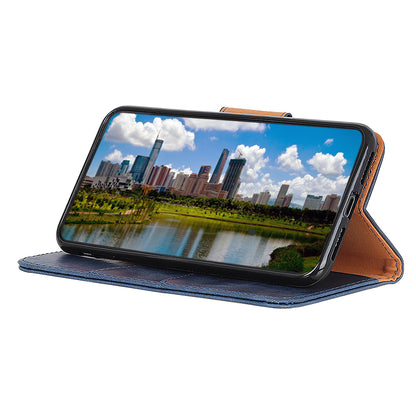 Crazy Horse Split Leather Wallet Stand Mobile Casing Cover for Samsung Galaxy A20e