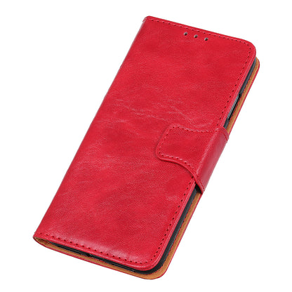 Crazy Horse Split Leather Wallet Stand Mobile Casing Cover for Samsung Galaxy A20e