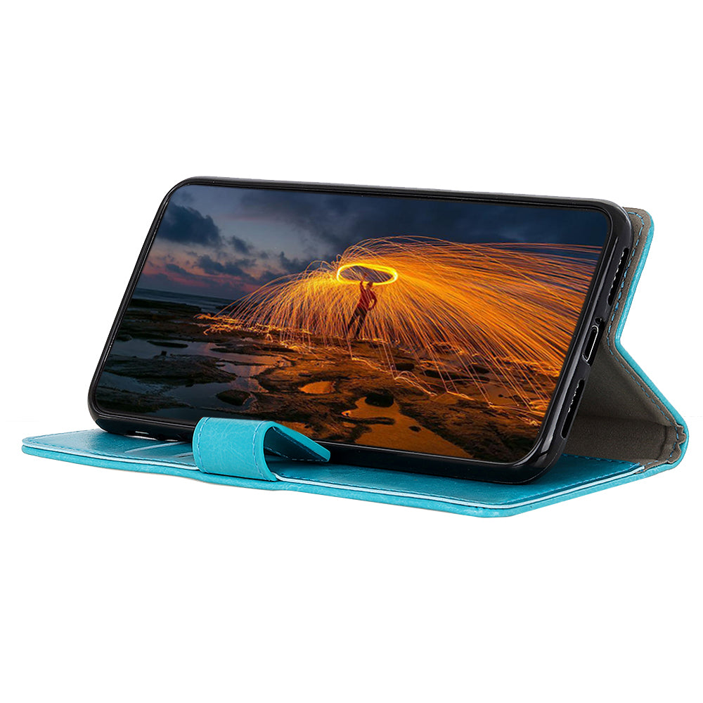 For Samsung Galaxy A20e Wallet Phone Case Flip Folio Cover Shockproof Phone Protector with Stand Magnetic Closure