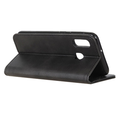 Auto-absorbed Split Leather Cell Phone Case for Samsung Galaxy A20e