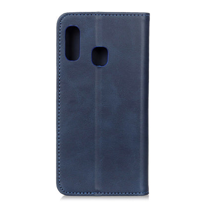 Auto-absorbed Split Leather Cell Phone Case for Samsung Galaxy A20e