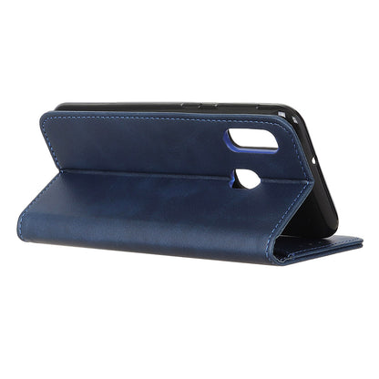 Auto-absorbed Split Leather Cell Phone Case for Samsung Galaxy A20e