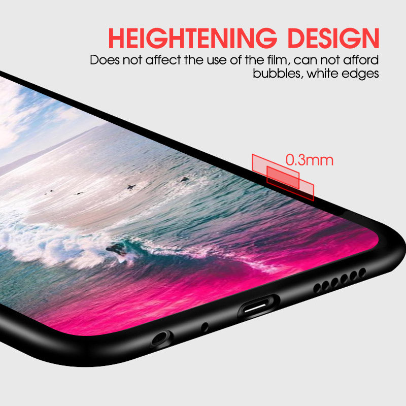 Gradient Color Glass + PC + TPU Hybrid Case for Samsung Galaxy A10