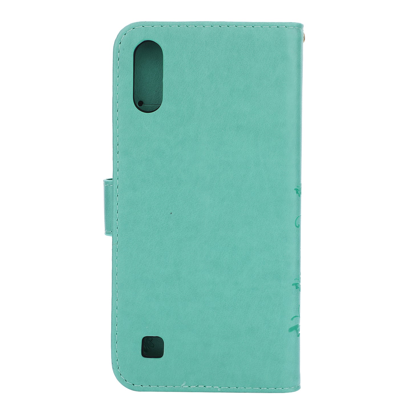 Imprint Butterfly Flower Leather Wallet Case for Samsung Galaxy A10
