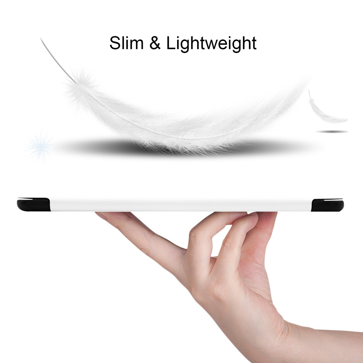 Slim Lightweight Stable Tri-fold Stand Stand PU Leather Protective Full Body Cover for Samsung Galaxy Tab S5e SM-T720 Protective Tablet Cover