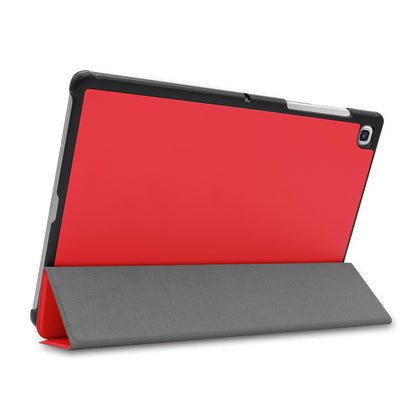 Slim Lightweight Stable Tri-fold Stand Stand PU Leather Protective Full Body Cover for Samsung Galaxy Tab S5e SM-T720 Protective Tablet Cover