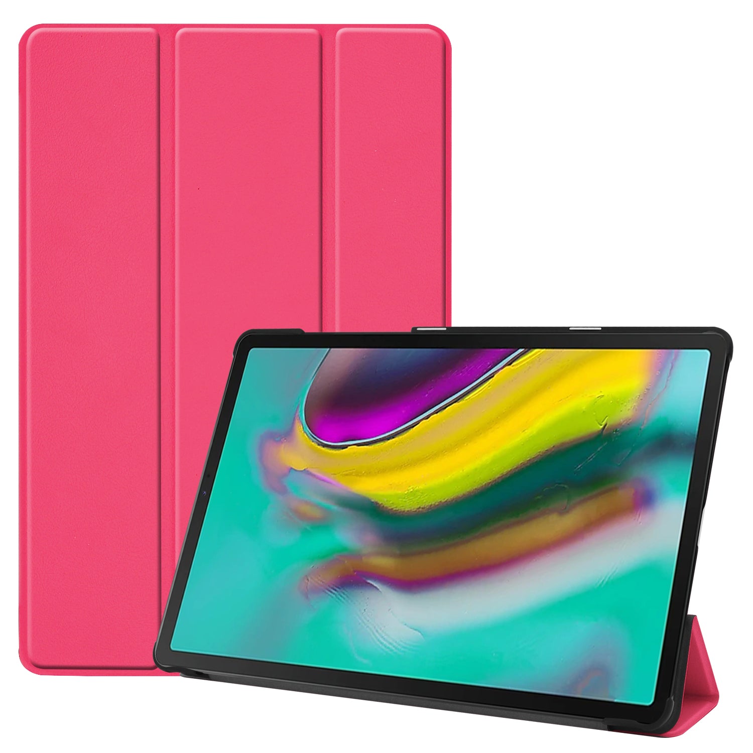 Slim Lightweight Stable Tri-fold Stand Stand PU Leather Protective Full Body Cover for Samsung Galaxy Tab S5e SM-T720 Protective Tablet Cover
