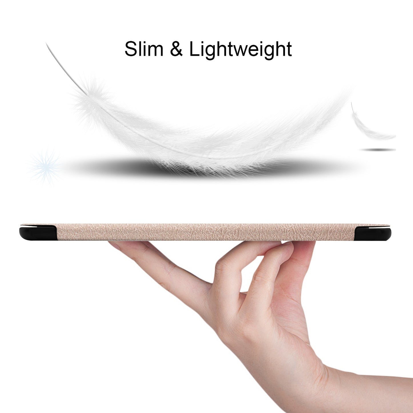 Slim Lightweight Stable Tri-fold Stand Stand PU Leather Protective Full Body Cover for Samsung Galaxy Tab S5e SM-T720 Protective Tablet Cover