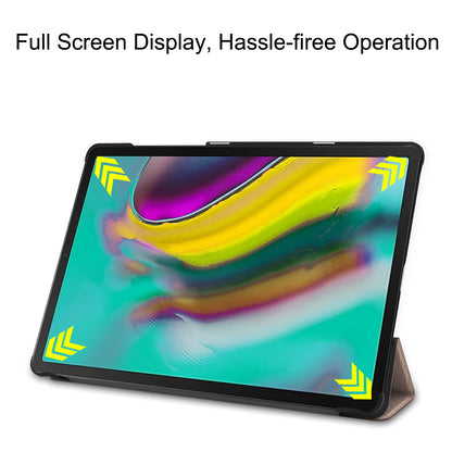 Slim Lightweight Stable Tri-fold Stand Stand PU Leather Protective Full Body Cover for Samsung Galaxy Tab S5e SM-T720 Protective Tablet Cover