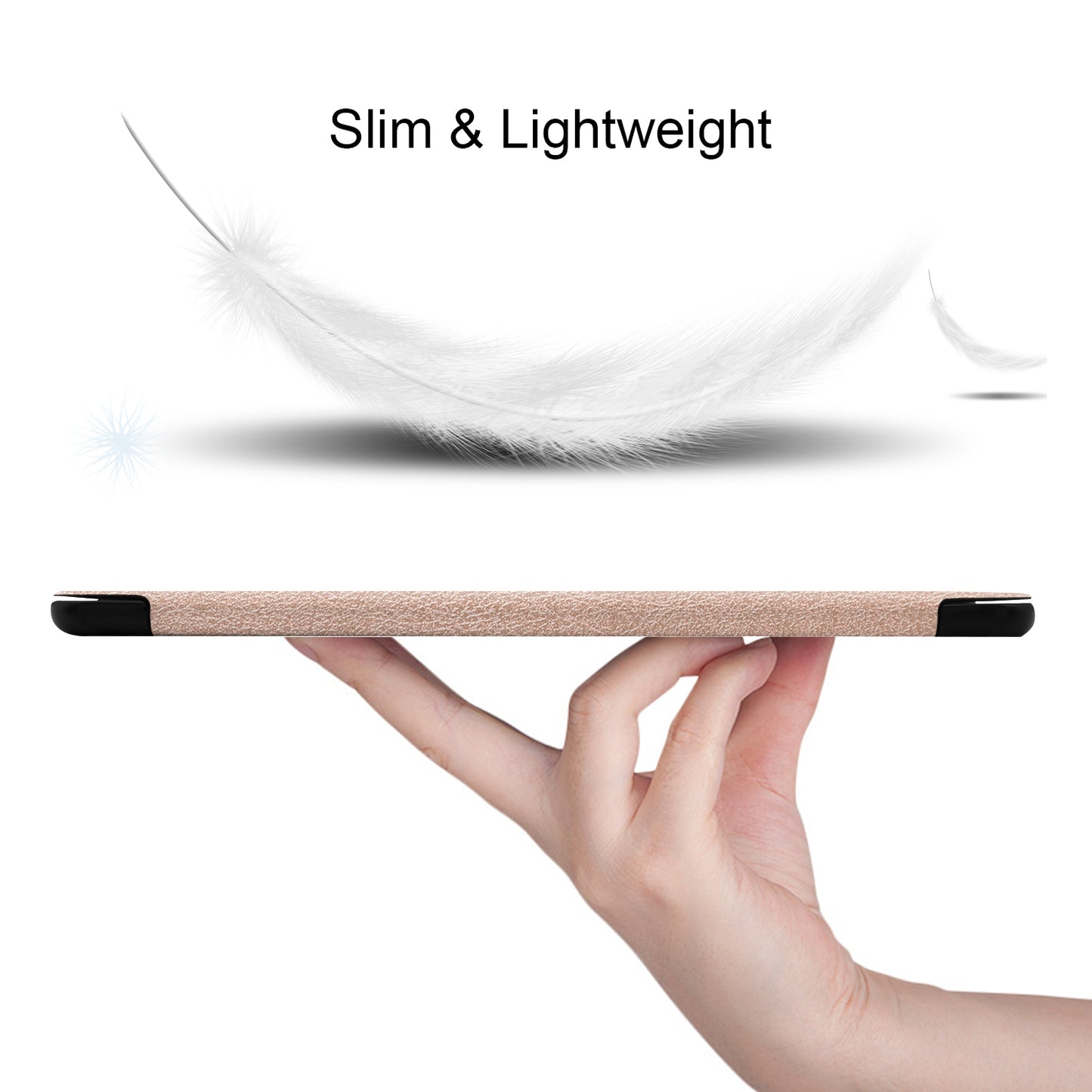 Slim Lightweight Stable Tri-fold Stand Stand PU Leather Protective Full Body Cover for Samsung Galaxy Tab S5e SM-T720 Protective Tablet Cover