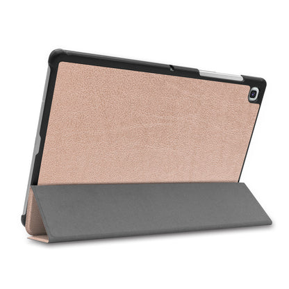 Slim Lightweight Stable Tri-fold Stand Stand PU Leather Protective Full Body Cover for Samsung Galaxy Tab S5e SM-T720 Protective Tablet Cover
