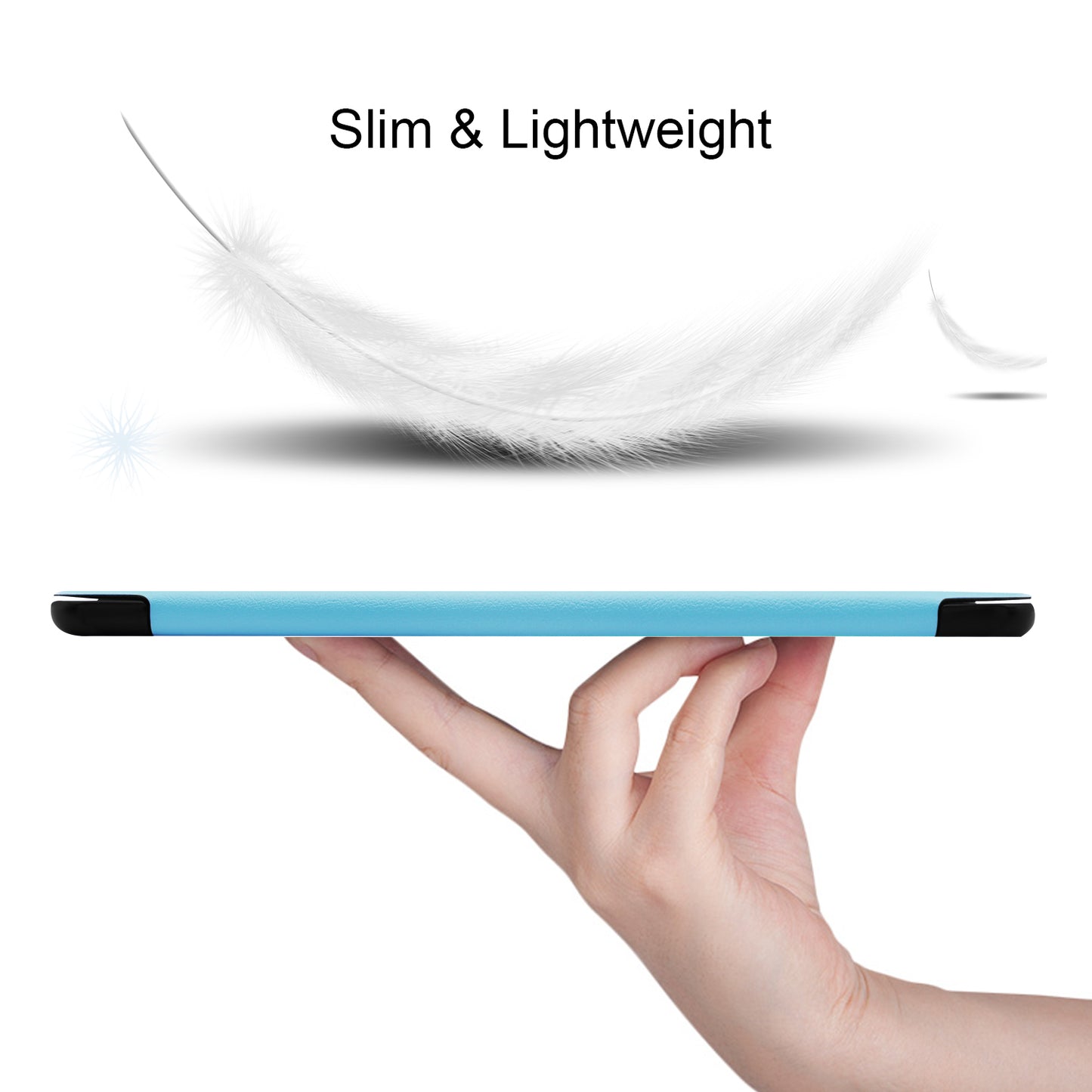 Slim Lightweight Stable Tri-fold Stand Stand PU Leather Protective Full Body Cover for Samsung Galaxy Tab S5e SM-T720 Protective Tablet Cover