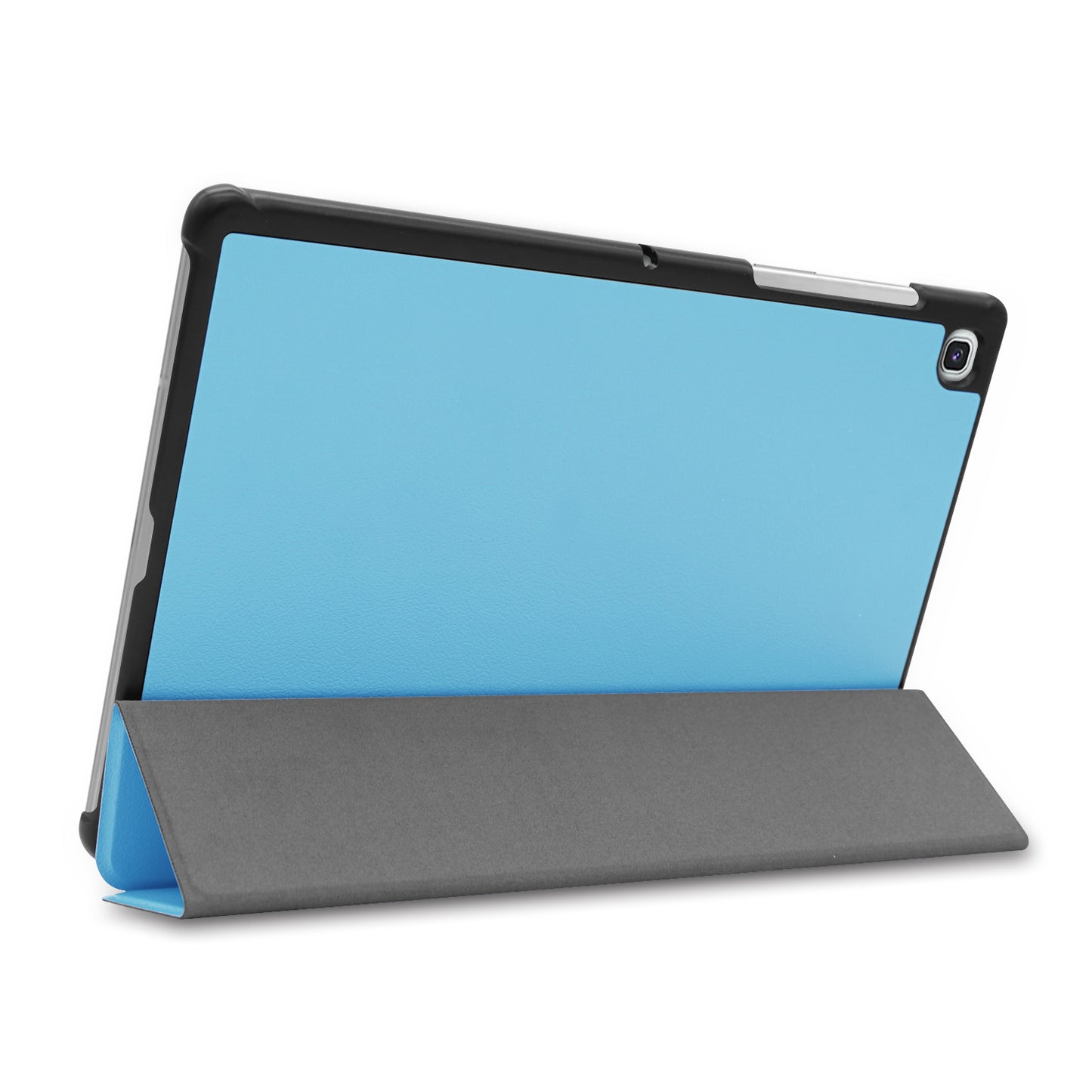 Slim Lightweight Stable Tri-fold Stand Stand PU Leather Protective Full Body Cover for Samsung Galaxy Tab S5e SM-T720 Protective Tablet Cover