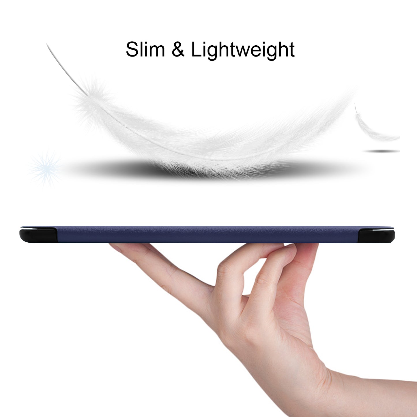 Slim Lightweight Stable Tri-fold Stand Stand PU Leather Protective Full Body Cover for Samsung Galaxy Tab S5e SM-T720 Protective Tablet Cover