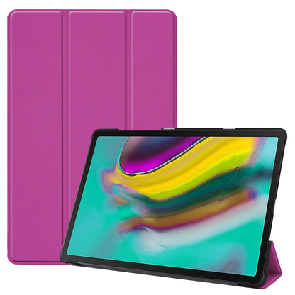 Slim Lightweight Stable Tri-fold Stand Stand PU Leather Protective Full Body Cover for Samsung Galaxy Tab S5e SM-T720 Protective Tablet Cover