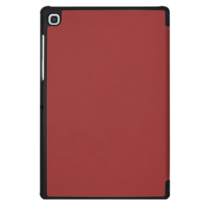 Slim Lightweight Stable Tri-fold Stand Stand PU Leather Protective Full Body Cover for Samsung Galaxy Tab S5e SM-T720 Protective Tablet Cover