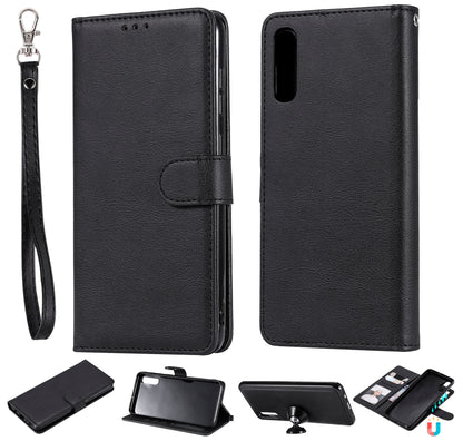 Magnetic KT Leather Series-3 Detachable 2-in-1 Wallet Leather Stand Case for Samsung Galaxy A70